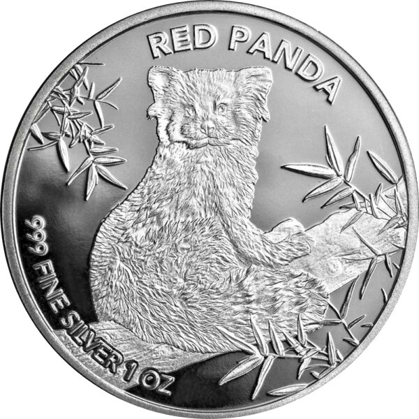Tschad Roter Panda 2024 1 oz Silber