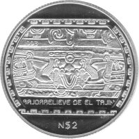 Mexiko 2 Pesos 1993 "20. Jahrestag der Spanischen...