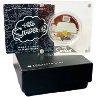 Tuvalu Die Simpsons 2019 Maggie 1 oz Silber | PP Coloriert