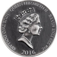 Niue Bibelserie 2016 Das letzte Abendmahl - 2 oz Silber | High Relief Antik Finish