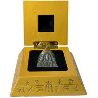 Djibouti Pyramide of Khafre 2021 5 oz Silber | Antik Finish Teilvergoldet