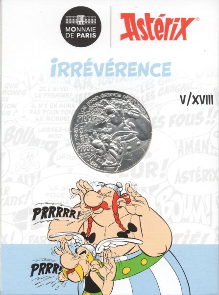 Frankreich 10 Euro 2022 - "Asterix - Respektlosigkeit" - Silber