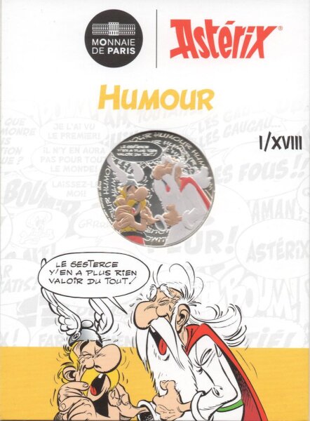 Frankreich 10 Euro 2022 - "Asterix - Humor" - Silber