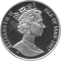 Isle of Man 10 Euro 1997 - 200. Geburtstag von Franz Schubert - Silber PP