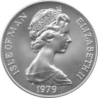 Isle of Man 1 Crown 1979 - 1000 Jahre Tynwald "Kogge" - Silber