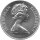 Isle of Man 1 Crown 1977 - 25. Jahrestag der Thronbesteigung von Königin Elisabeth II. "Wappen" - Silber