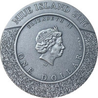 Niue Wildlife Familiy 2016 Black Puma - 1 oz Silber | High Relief Antik Finish