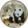 China Panda 2010 1 oz Silber - Gold Color Edition