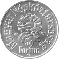 Ungarn 50 Forint 1973 - 150. Geburtstag von Sándor Petőfi - Silber