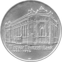Ungarn 50 Forint 1974 - 50 Jahre Nationalbank - Silber