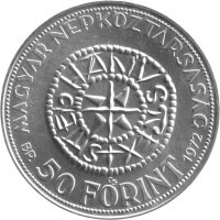 Ungarn 50 Forint 1972 - 1000. Geburtstag von Stephan I. der Heilige - Silber