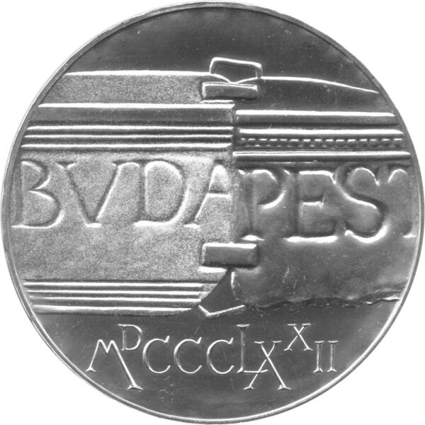 Ungarn 100 Forint 1972 - 100. Jahrestag der Vereinigung von Buda und Pest - Silber