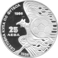 Bulgarien 25 Leva 1986 - XIII. Fußball WM 1986 in...