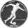 Nordkorea 500 Won 1988 - XIV. Fußball WM 1990 in Italien "Stürmer" - Silber PP