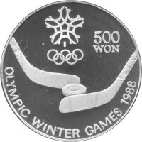 Nordkorea 500 Won 1988 - XV. Olympische Winterspiele 1988...