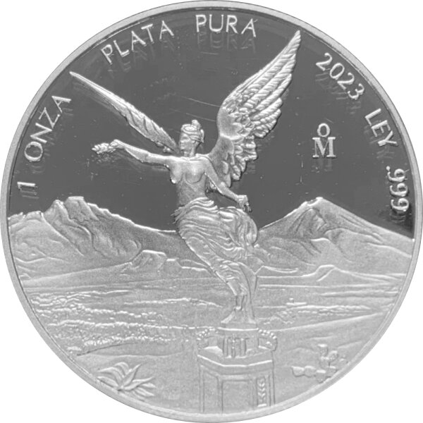 Mexiko Libertad 2023 1 oz Silber - Polierte Platte