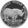 Cook Islands 50 Dollars 1990 - Bedrohte Tierwelt "Nashorn" - Silber PP