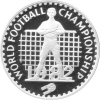 Lesotho 10 Maloti 1982 - XII. Fußball WM 1982 in...