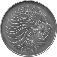 Äthiopien 2 Birr 1982 - XII. Fußball WM 1982 in Spanien "Fußballspieler vor Weltkarte" Kupfer-Nickel