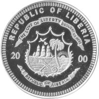 Liberia 20 Dollars 2000 - Titanic - Silber PP