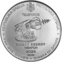 Serbien 9. Ausgabe N. Tesla Teleforce 2024 1 oz Silber