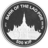Laos 500 Kip 2023 - Taj Mahal - Silber PP