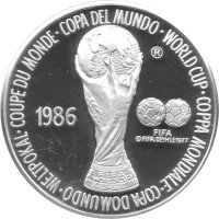 Mexiko Medaille 1986 - XIII. Fußball WM 1986 in...