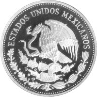 Mexiko 50 Pesos 1986 - XIII. Fußball WM 1986 in Mexiko "Dribbeln" - Silber PP
