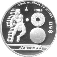 Mexiko 50 Pesos 1985 - XIII. Fußball WM 1986 in...