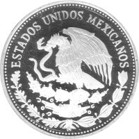 Mexiko 50 Pesos 1985 - XIII. Fußball WM 1986 in Mexiko "Indianer mit Ball" - Silber PP