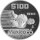 Mexiko 100 Pesos 1986 - XIII. Fußball WM 1986 in Mexiko "Torhüter fängt den Ball" - Silber PP