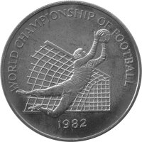 Jamaica 1 Dollar 1982 - XII. Fußball WM 1982 in...
