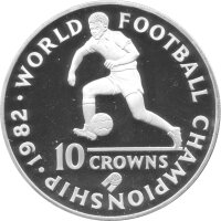 Turks & Caicos 10 Crowns 1982 - XII. Fußball WM...