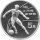 China 5 Yuan 1986 - XIII. Fußball WM 1986 in Mexiko "Stürmer" - Silber PP