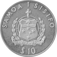Samoa 10 Tala 1992 - 40 Jahre Regierung von Elisabeth II. - Silber PP