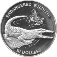 Solomon Islands 10 Dollars 1992 - Bedrohte Tierwelt...