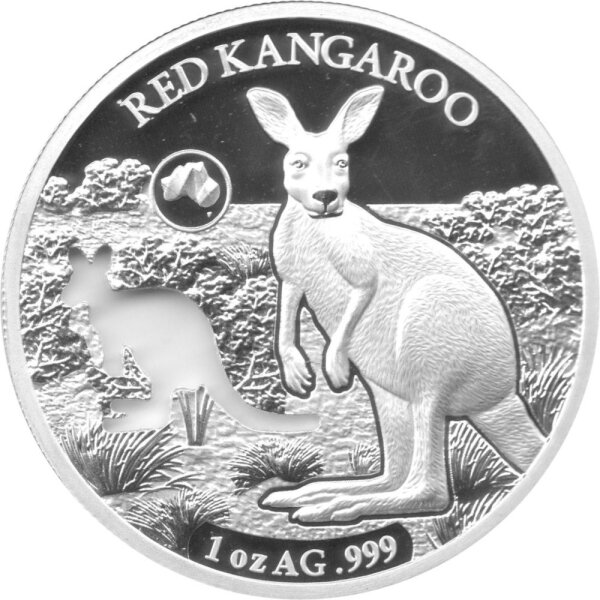 Solomon Islands 5 Dollars 2019 - Formen Australiens "Rotes Känguru" - 1 oz Silber PP