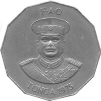 Tonga 50 Seniti 1975  - Umlaufmünze - Kupfer-Nickel