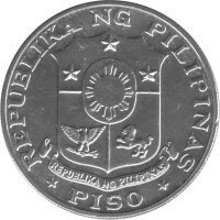 Philippinen 1 Piso 1969 - 100. Geburtstag von Emilio Aguinaldo - Silber
