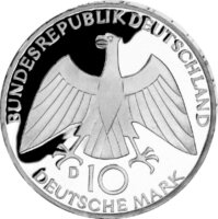Deutschland 10 DM 1972 Verschlungene Arme F - PP
