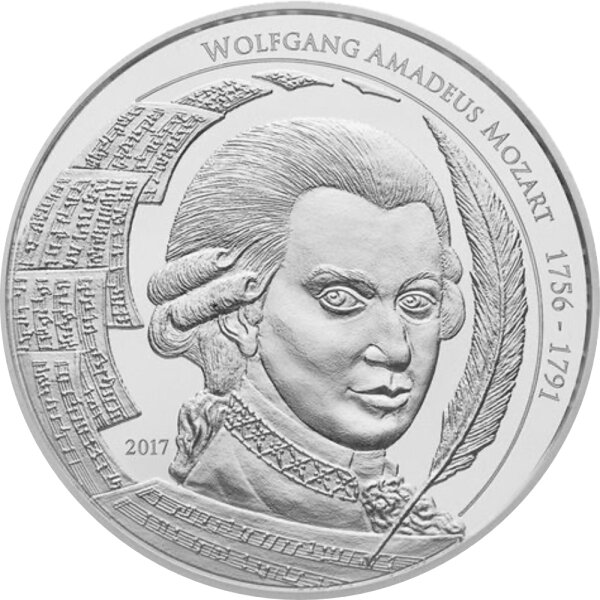 Palau Wolfgang Amadeus Mozart 2017 1 oz Silber
