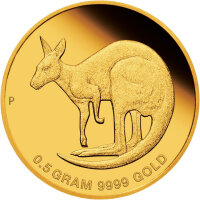 Australien Känguru 2021 0,5 Gramm Gold - Polierte...