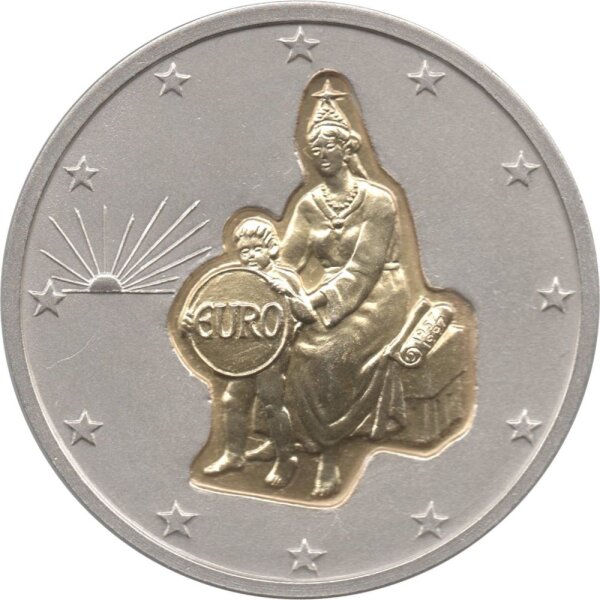 Andorra 20 Diners 1997 - 40 Jahre Römische Verträge - Silber mit Goldeinlage