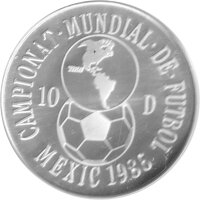 Andorra 10 Diners 1986 - XIII. Fußball WM 1986 in...