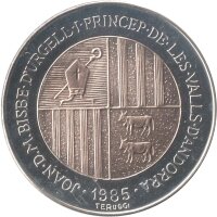 Andorra 2 Diners 1985 XXIV. Olympische Sommerspiele 1988 in Seoul "Hochsprung" - Kupfer-Nickel