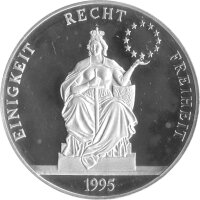 Round Deutschland 1995 - Einigkeit Recht Freiheit - 1 oz...