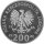 Polen 200 Zlotych 1985 - XIII. Fußball WM 1986  in Mexiko "Fallrückzieher" - Kupfer-Nickel PP