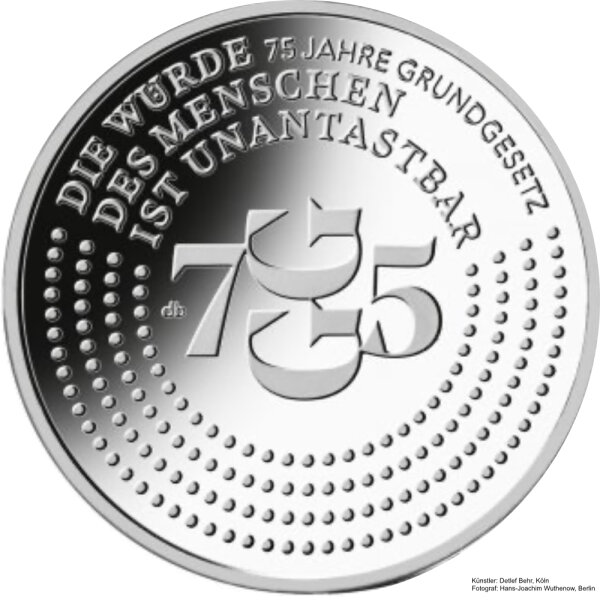 Deutschland 20 Euro 2024 75 Jahre Grundgesetz