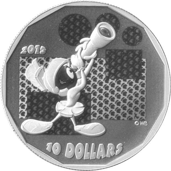 Kanada 10 Dollars 2015 - Looney Tunes "Marvin der Marsmensch" - Silber PP