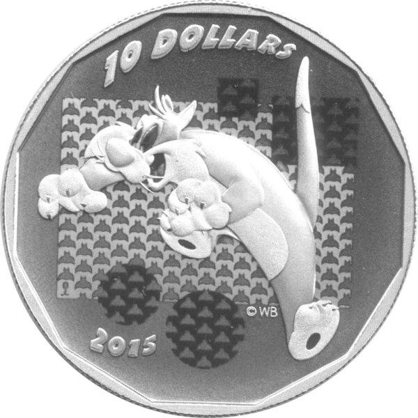 Kanada 10 Dollars 2015 - Looney Tunes "Sylvester die Katze" - Silber PP